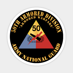 50th Armored Division - SSI - Armored Warfare - ARNG X 300 Magnet